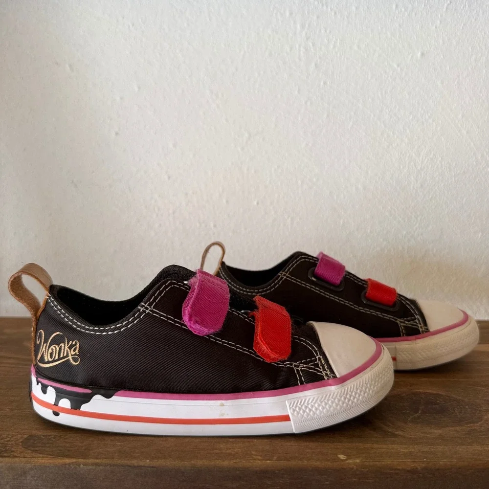 Converse Chuck Taylor All Star Easy On Low TD Willy Wonka Drip Toddler Size 9